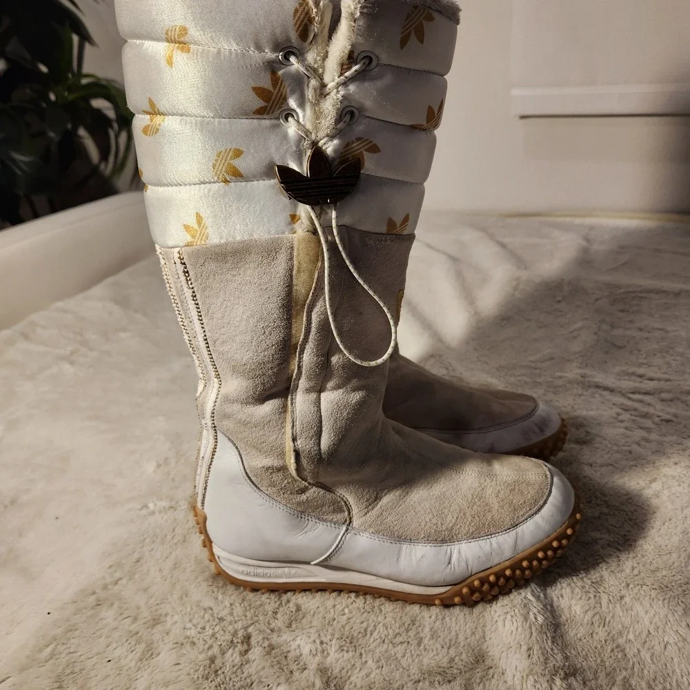 Vintage Adidas Missy Elliot‎ Insulated Fur Lined Suede Boots 133084 Womens 7